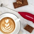 thumbnail image 4 of Kuissential Electric Stainless Steel Milk Frother 2pk-Slickfroth 2.0- Handheld Battery Operated Foam Maker for Cappuccino Latte Hot Chocolate Frappe Matcha and Coffee- Great for Coffee Lovers, 4 of 5