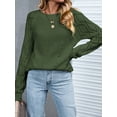 thumbnail image 4 of Cupshe Women's Knit Sweaters Round Neckline Cutouts Pullover Sweater, 4 of 5