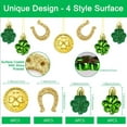 thumbnail image 2 of St. Patricks Day Decorations Shamrock Ornaments - 12 pcs Shamrock Clover Tree Ornaments for Irish Day St Patrick's Day Home Table Tree Party Hanging Decorations, 2 of 6