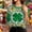 Multicolor#10, variant on St Patricks Day 3/4 Sleeve Tops for Women Oversized Crewneck Irish Shamrocks Print Short Sleeve T Shirts Summer Casual Plus Size Round Neck Loose Comfy Tee Shirt