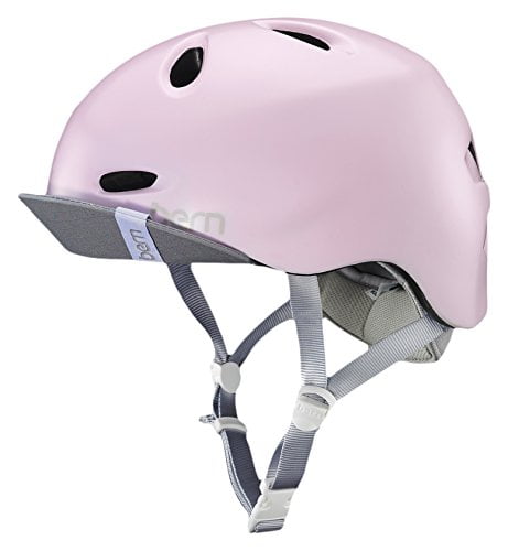 Bern Berkeley Ladies Bike Cycle Helmet Flip Visor Satin White Multi XS-S M-L 