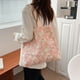 thumbnail image 2 of Nuevo bolso de mano con gráfico Floral para mujer, bolso de lona de compras de hombro a la moda de encaje de gran capacidad, bolso de mano sencillo informal para mujer 2022,1pc-rosa TUNC Sencillez, 2 of 5