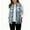 Light Blue, variant on Gaexia Vest for Women ,Reversible Double Face Plaid Stand Collar Vest Outerwear Casual Loose Fit Womens Layering Piece Alternative To Jackets