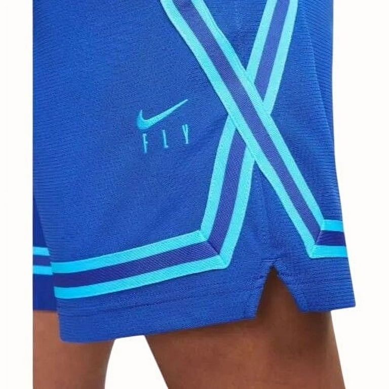 Nike Dri-FIT Fly Crossover Women's Basketball Shorts Small Royal