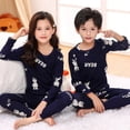 thumbnail image 4 of Conjunto de pijama de Navidad para niños y niñas, ropa de dormir para el hogar, 4, 6, 8, 10 y 12 años, 4 of 4
