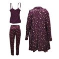thumbnail image 2 of Pijama New York City Talla CH con Bata de Flores Vino, 2 of 4