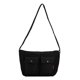 thumbnail image 1 of Bolso bandolera de lona a la moda de gran capacidad para mujer, bandolera para el trabajo (negro) Ehuebsd Para Estrenar, 1 of 7