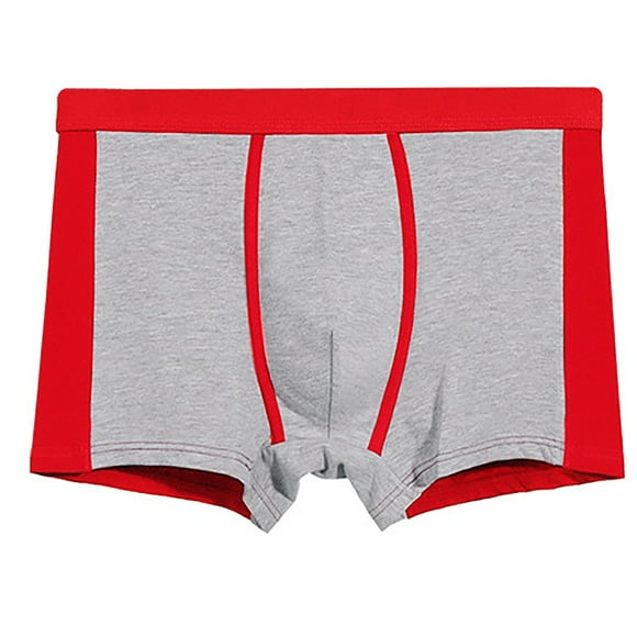 Besolor Men's Cotton Boxer Briefs Color Block Stretchy Elastic Waistband Comfort Breathable Wicking Underwear