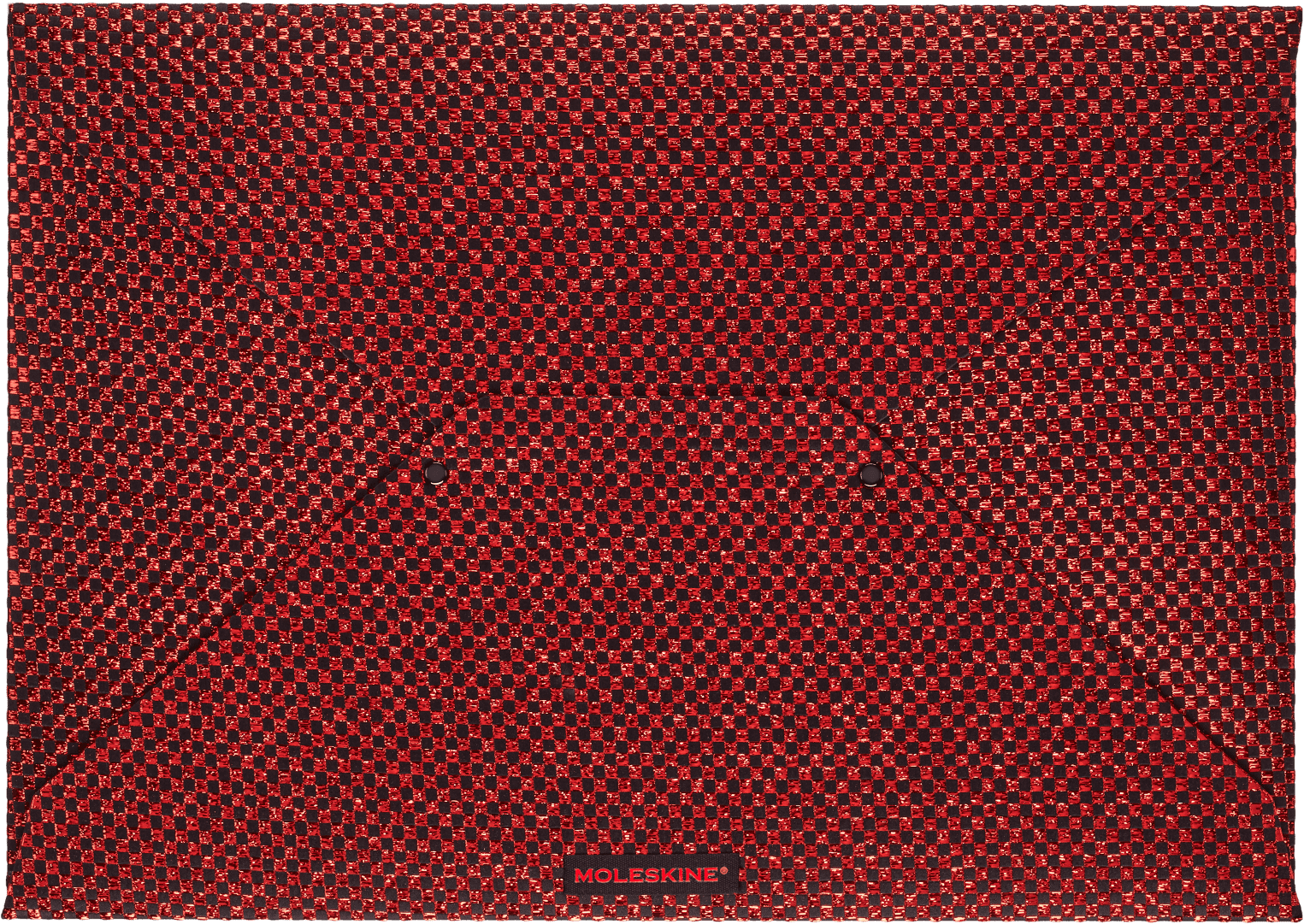 Moleskine Limited Edition Holiday Shine Collector's Box, Hard Cover, XL (7.5" x 8.75"), contains XL Metallic Red Ruled Notebook, Metallic Red Envelope, and Kaweco Fountain Pen in Black, 176 Pages