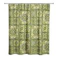 thumbnail image 2 of Creative Products Patchwork Mandala in Green 71x74 Shower Curtain, 2 of 2