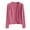 Hot Pink, variant on Lixiuxyad Cardigan plus Women's Cropped Cardigan V Neck Button Down Knitted Long Sleeve Ice Silk Knit Skirt Sweater Cardigan