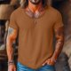 thumbnail image 2 of M Y M Camisa sin Mangas Color Sólido Clásico Ropa Deportiva Casual para Cualquier Temporada Camisas de Lino de los Hombres, 2 of 6