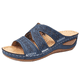 thumbnail image 5 of Sandalias de mujer con cuña y boca de pez, suela gruesa, zapatos de talla grande, sandalias bordadas multicolor para mujer, 5 of 5