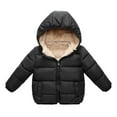thumbnail image 3 of Ajziojiro Kids Baby Boys Girls Warm Hooded Jacket Coats for Toddler Winter Cotton-Padded Jacket 1-8Y Zip-Up Fleece Outerwear Jacket, 3 of 7
