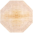 thumbnail image 2 of Rugs.com Deepa Collection Rug – 5 Ft Octagon Ivory And Gold Medium Rug Perfect For Living Rooms, Kitchens, Entryways, 2 of 9