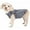 Grey, variant on Pet Life ® Active 'Racerbark' 4-Way-Stretch Yoga Fitness Dog T-Shirt Tank Top