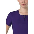 thumbnail image 3 of koi Lite Women's Serenity Round Zip Neck Solid Scrub Top, 3 of 3