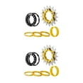 thumbnail image 1 of Transemion Single 1 Speed Cassette Cog Durable Fixed Gear Conversion Set for 7-10s Hubs Gold 17T 2Set, 1 of 6