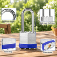 Padlocks Keyed Alike 12 Pack Laminated Steel Padlock (1-9/16