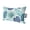 Cyan, Marine, variant on Teal Blue Palm Leaves Outdoor Pillows for Chaise Lounge Chair Waterproof Lumbar Pillows with Insert&Adjustable Elastic Strap Beach Headrest Pillow Tropical Botanical Summer Pillow for Pool 11"x16"
