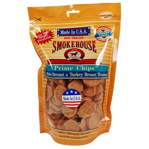Smokehouse Smokehouse USA Made Prime Chips Dog Treat, Chicken & Turkey, 1 Each/16 Oz