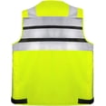 thumbnail image 3 of Kasa Style High-Visibility Reflective Safety Vest with 3M, Multi-Pocket, Unisex Design - Durable Workwear for Men and Women, Ideal for Construction Workers & Outdoor Safety (Yellow, 7X-Large), 3 of 9