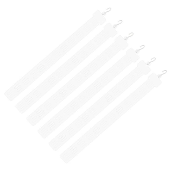 Uxcell 12 Station Hanging Strips with Hook, Merchandise Display Plastic Strip Clear for Retail Display, Pack of 12