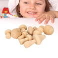 thumbnail image 1 of Manualidadas de Champiñones, 10 piezas de madera de madera artes de Hongos exquisitos varias formas sin terminar para adultos para niños, 1 of 7