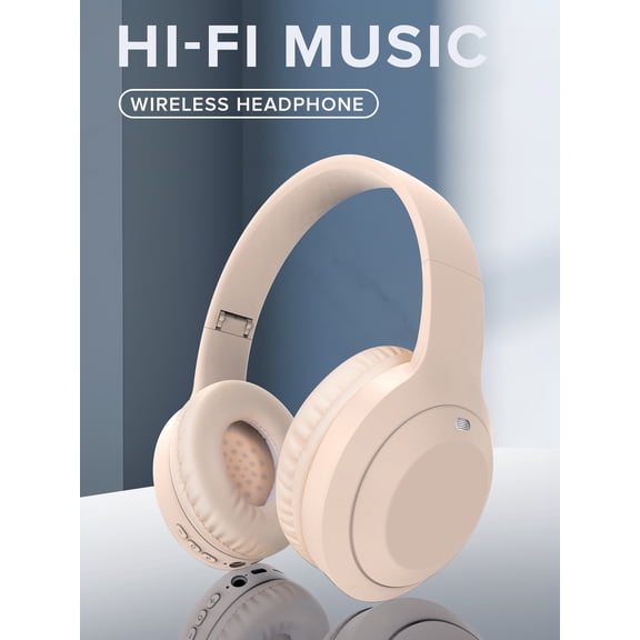 GENAI Active Noise Cancelling Headphones, Upgraded Wireless Bluetooth Headphones Over Ear with ENC Mic, HiFi Stereo Deep Bass, Noise Canceling Headphones Lightweight, BT 5.4, for Travel/Office/Home,