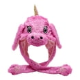 thumbnail image 4 of HAIJIE 1PC Funny Plush Animal Hat Ear Moving Jumping Hats Cute Cap Unisex Gift for girls boys Adults Party Halloween Christmas (Hot Pink), 4 of 4