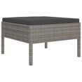 thumbnail image 4 of vidaXL Ensemble de Salon de Jardin 2 Pcs avec Coussins en Rotin Gris, 4 of 5