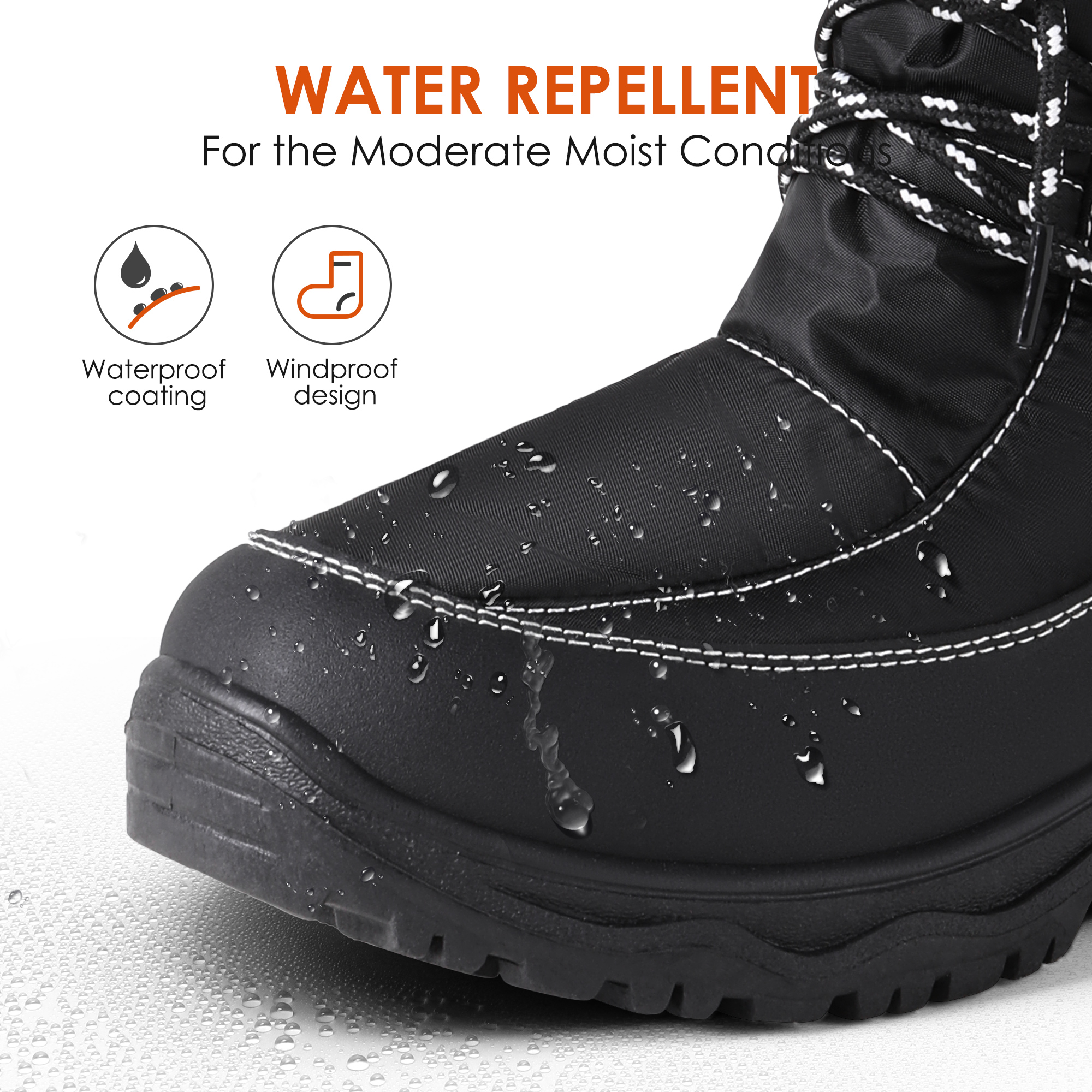 Dream Pairs Women's Winter Waterproof Mid Calf Snow Boot photo 4