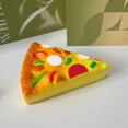 thumbnail image 4 of Scented Pizza Slice Sensory Toy, Milk Scent Stress Relief Toy, Aromatherapy Squeeze Toy for Adults, Soft for Desk Office & Home Anxiety Relief, Portable Calming Companion, 4.33in, Yellow, 4 of 7