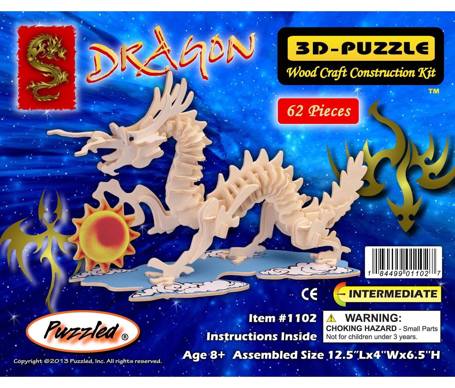 3D Puzzles Dragon Sm