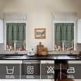 thumbnail image 4 of Mushroom (55) Kitchen Curtain Valance 3 Piece Home Curtains and Valance Set Curtain Sink Window Decor Window Treatment Tier 27.5x36 Length, 4 of 6