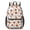 Basketball and Leopard White Pattern, variant on Basketball and Star Navy Pattern 17" Waterproof Oxford School Backpacks for Teens, S-Shape Padded Straps, for School, Travel, Hiking, Camping