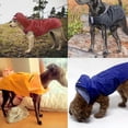 thumbnail image 2 of Dog Raincoat Lightweight Waterproof Large Pet Dog Rain Jackets with Hood Reflective Strip Safety for Dog, 2 of 9