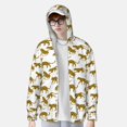 thumbnail image 2 of Vsdgher Sweat à Capuche Imprimé Léopard pour Hommes et Femmes, Protection Solaire à Manches Longues pour la Pêche et la Course - Petit, 2 of 7