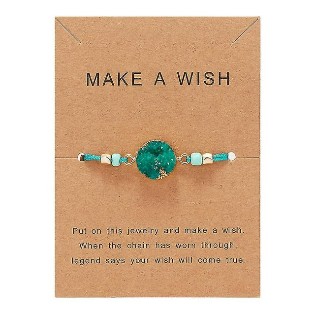 Make A Wish Bracelets Adjustable Natural Stone Bracelets Gifts