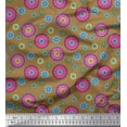 thumbnail image 1 of Soimoi Polyester Crepe Fabric Flower Artistic Fabric Prints by Yard 42 Inch Wide, 1 of 3