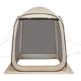 thumbnail image 6 of Screen House Tent, 6 x 6 ft, 4-6 Person Pop Up Screen Tent, Portable Screened in Canopy with Carry Bag, Netting Sides, Ground Stakes, for Garden, Patio, Backyard, and Outdoor Activities, Beige, 6 of 9