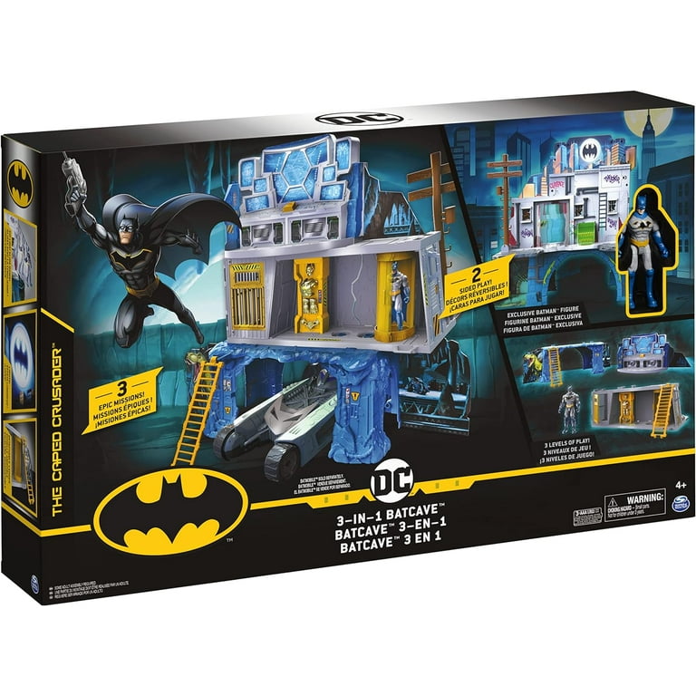 Batman 3 in 1 Batcave Playset with Exclusive 4 inch Batman Action
