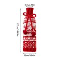 thumbnail image 3 of HongHeng 1Pc Soft Knits Snowflake Wine Bottle Covers Wine Bottle Cases for Christmas Ambiances Nonslip Bottle Jackets, 3 of 5