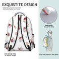 thumbnail image 5 of Pioneer Flower Floral Print Pattern Backpack for School, Cute School Bag with Adjustable Shoulder Straps and Padded Back, 15.3"x11"x7.1", 5 of 5