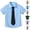 Blue, variant on YOUYEDIAN Boys Button Down Oxford Shirt Short Sleeve Formal Uniform Dress Shirts Standard Fit Summer Kids Clothing (Blue, 6-7 Years)