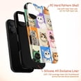 thumbnail image 4 of Bonnet Cat Collage Phone Case, Cute Illustrated Kittens in Headscarves iPhone Cover, Whimsical Artistic Protective Case for iPhone 16 15 14 13 12 11 Plus Pro Max Mini, 4 of 6