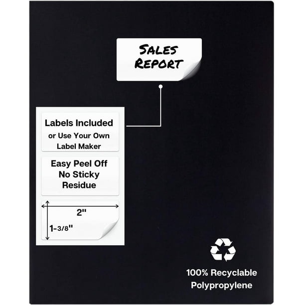 Legal Tamaño Carpetas – Estándar De Dos Bolsillos – Negro Ropa De Cama – Pack De 25 | Perfecto