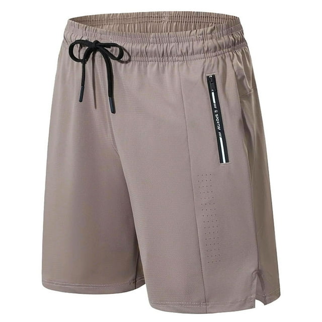 Mens Shorts Summer 7 Inch Casual Workout Running Shorts Breathable Lightweight Drawstring Fitting Track Shorts