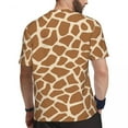 thumbnail image 3 of T Shirt For Men Gym Giraffe Animal Print T-Shirts Trending Animal Spots Summer Tees O Neck Classic G, 3 of 7
