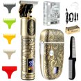 thumbnail image 2 of Juego de cortadoras de cabello profesionales Juego de cortadoras de cabello y afeitadoras eléctricas para hombres Afeitadora de lámina inalámbrica recargable con pantalla LED y peines guía Kit de cort, 2 of 10